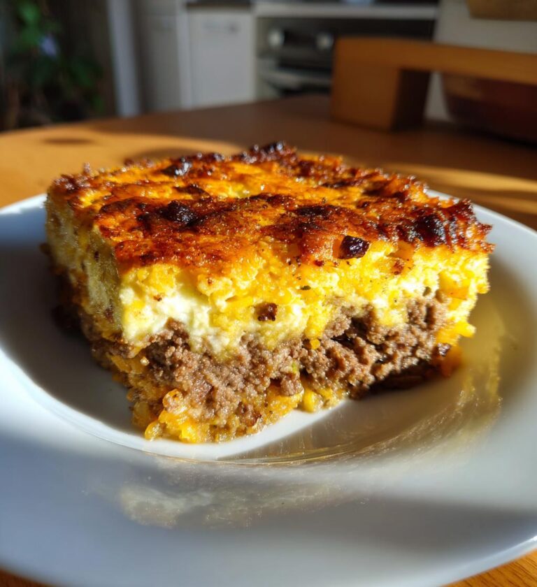 South African Bobotie (Halal-style minced beef with egg custard)