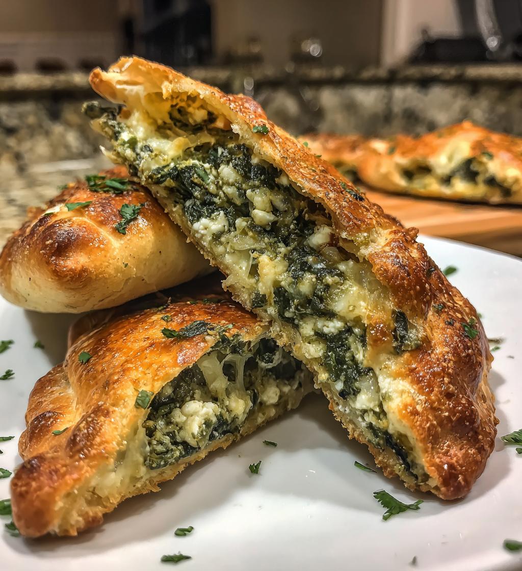 Spinach Fatayer (Triangular pies) - detail 1