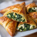 Spinach Fatayer (Triangular pies)