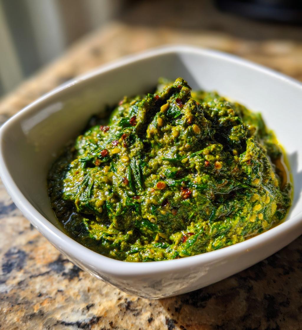 Spinach Lentil Dal - detail 1