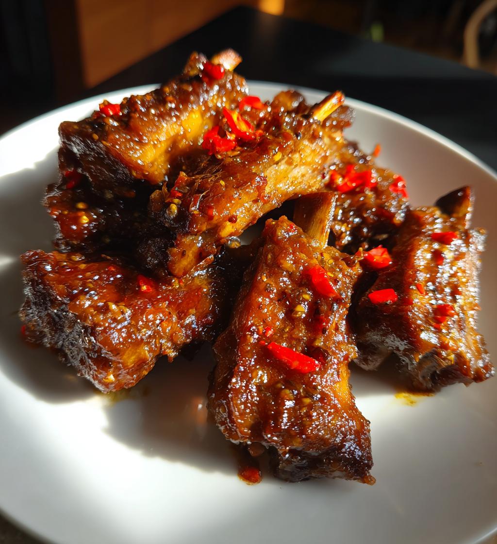 Sticky Tamarind Beef Ribs - detail 1