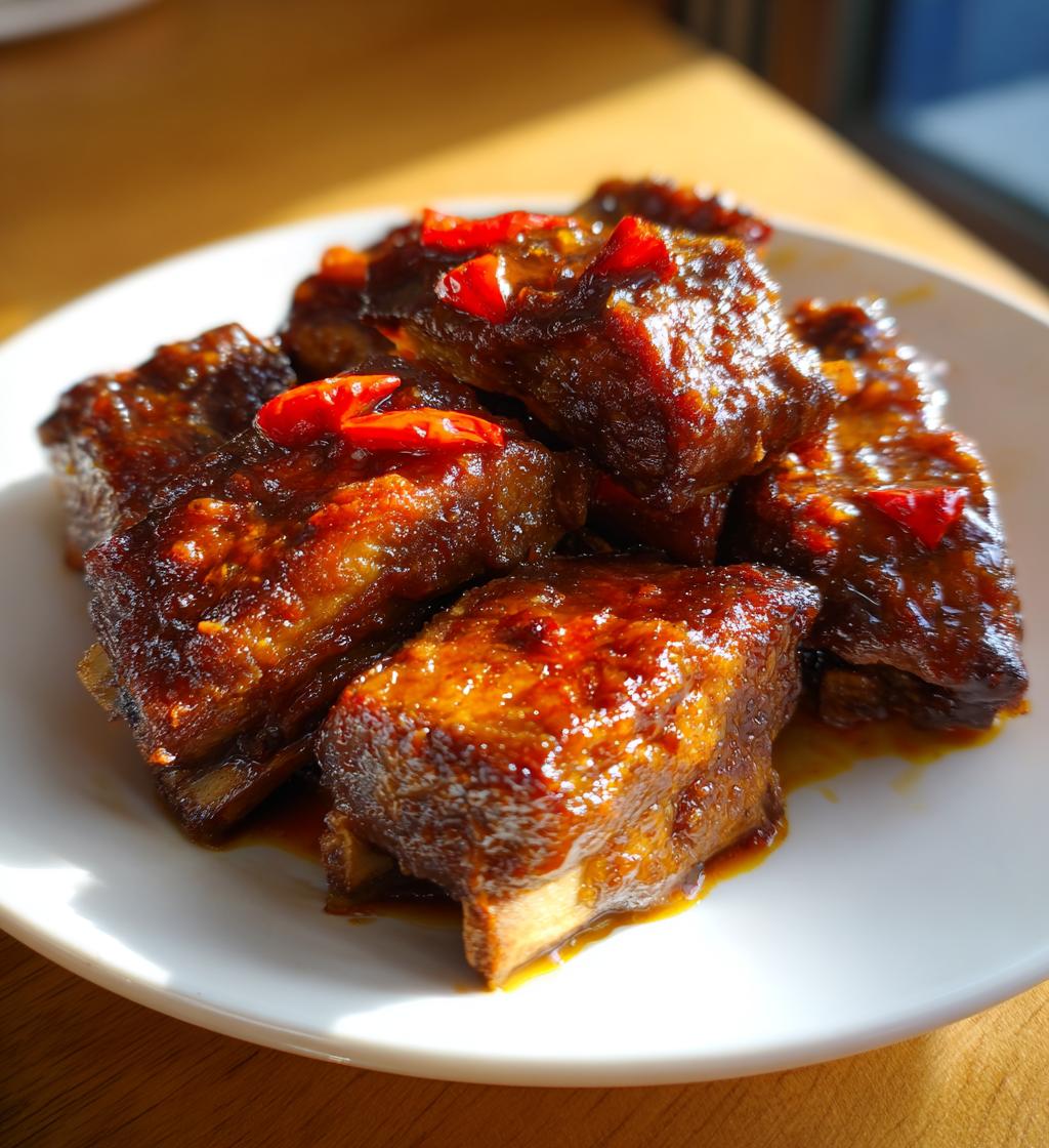 Sticky Tamarind Beef Ribs