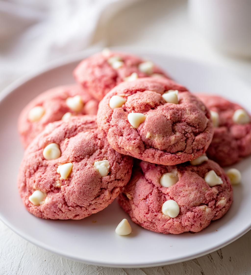 Strawberry Cake Mix Cookies - detail 1
