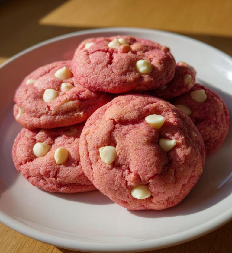 Strawberry Cake Mix Cookies