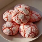 Strawberry Cake Mix Crinkle Cookies
