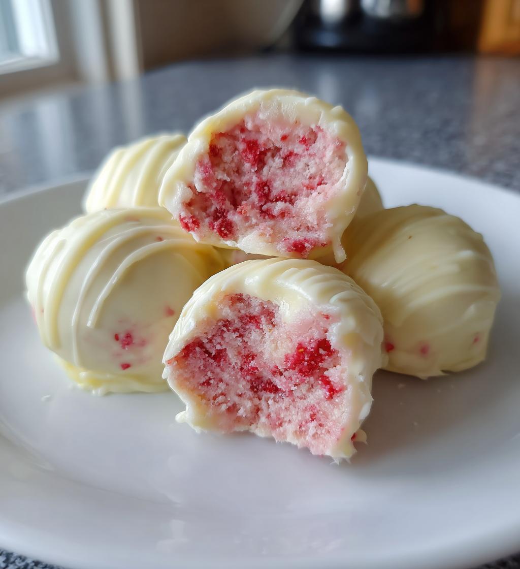 Strawberry Cake Truffles - detail 1