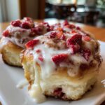 Strawberry Cheesecake Cinnamon Rolls