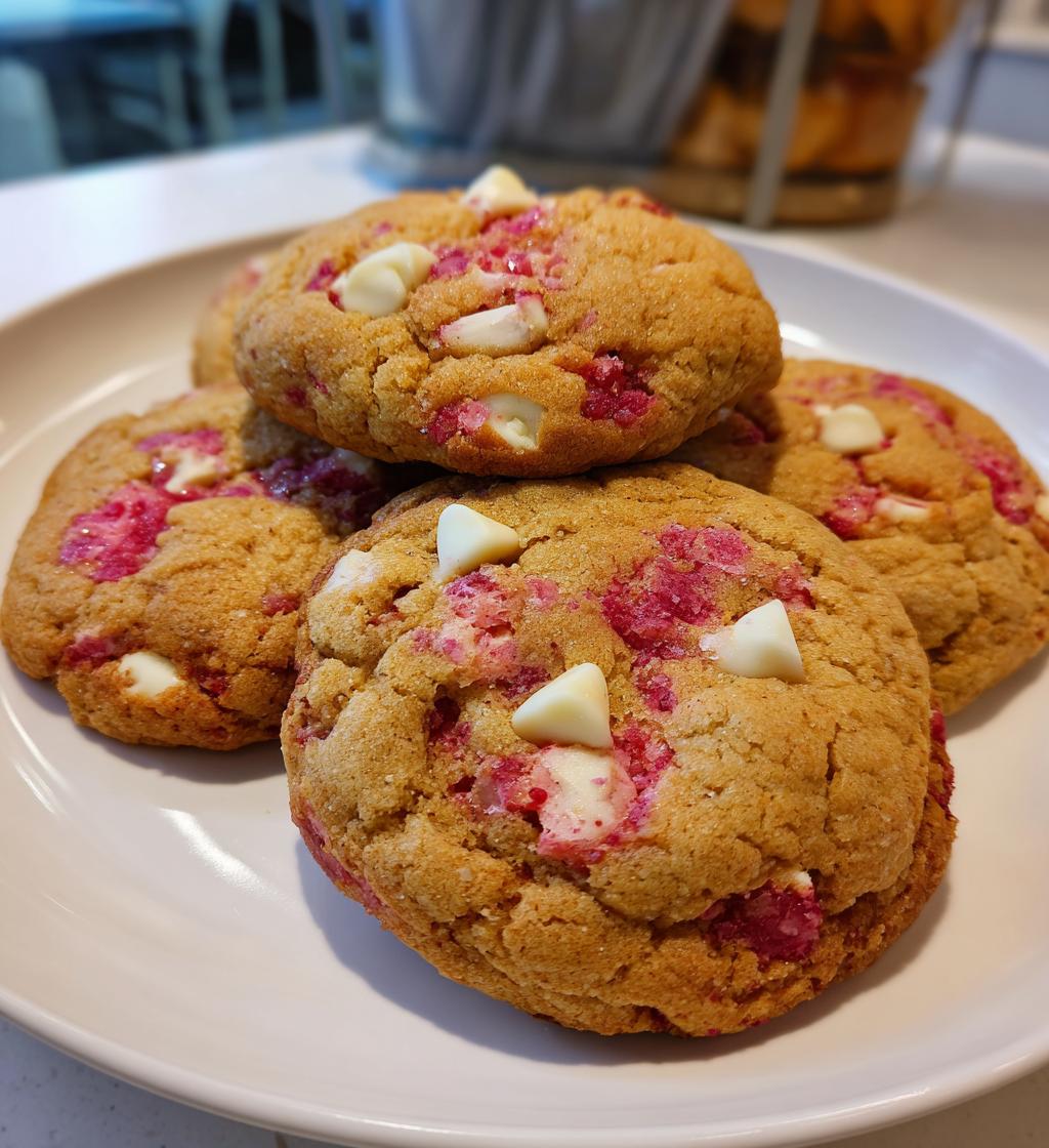 Strawberry Cookies with White Chocolate - detail 1
