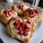 Strawberry Heart Danishes