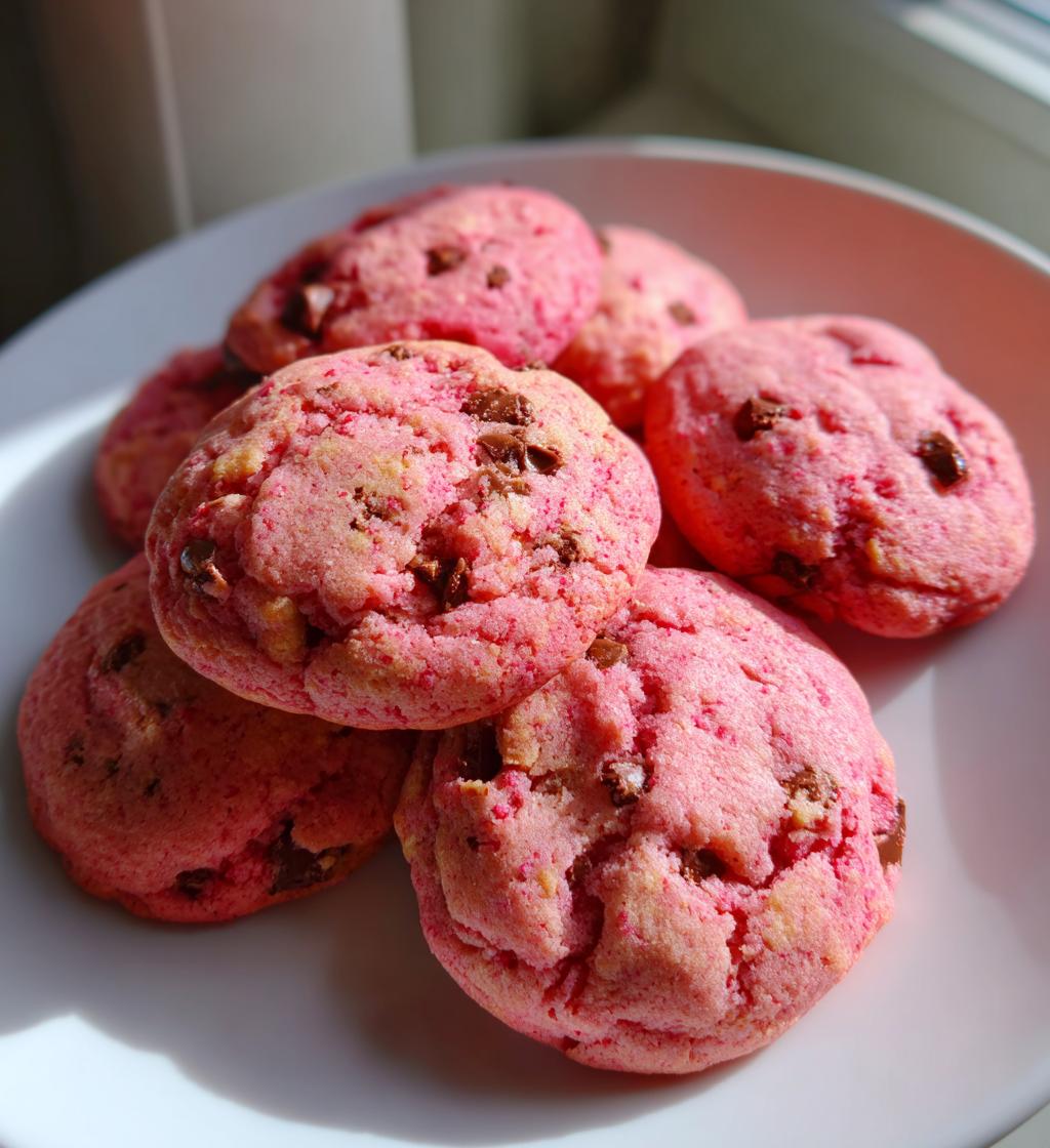 Strawberry Hershey Cookies - detail 1
