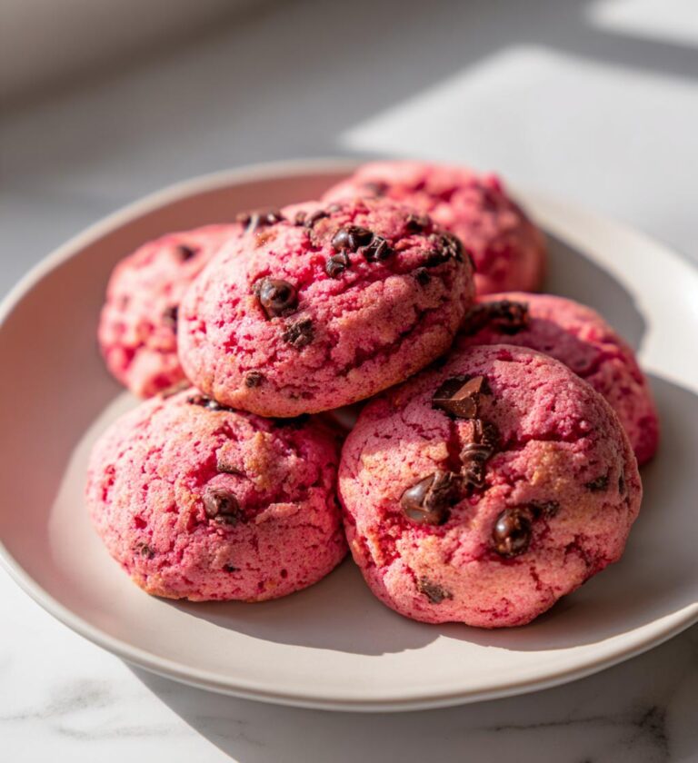 Strawberry Hershey Cookies