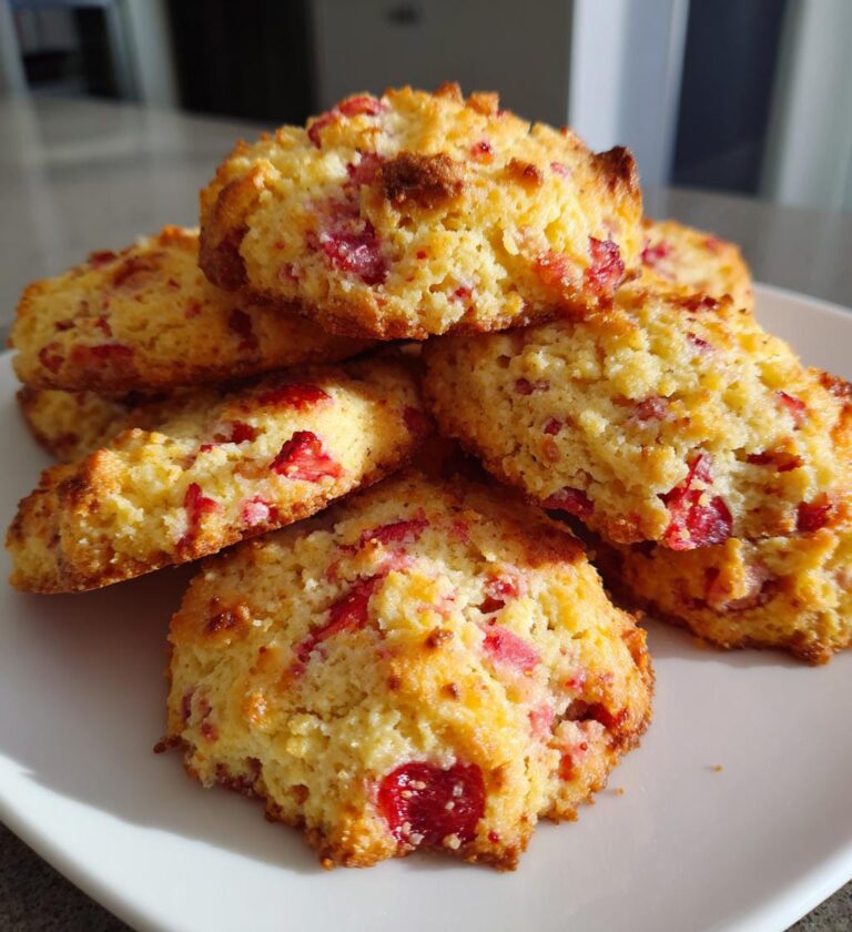 Strawberry Shortbread Cookies