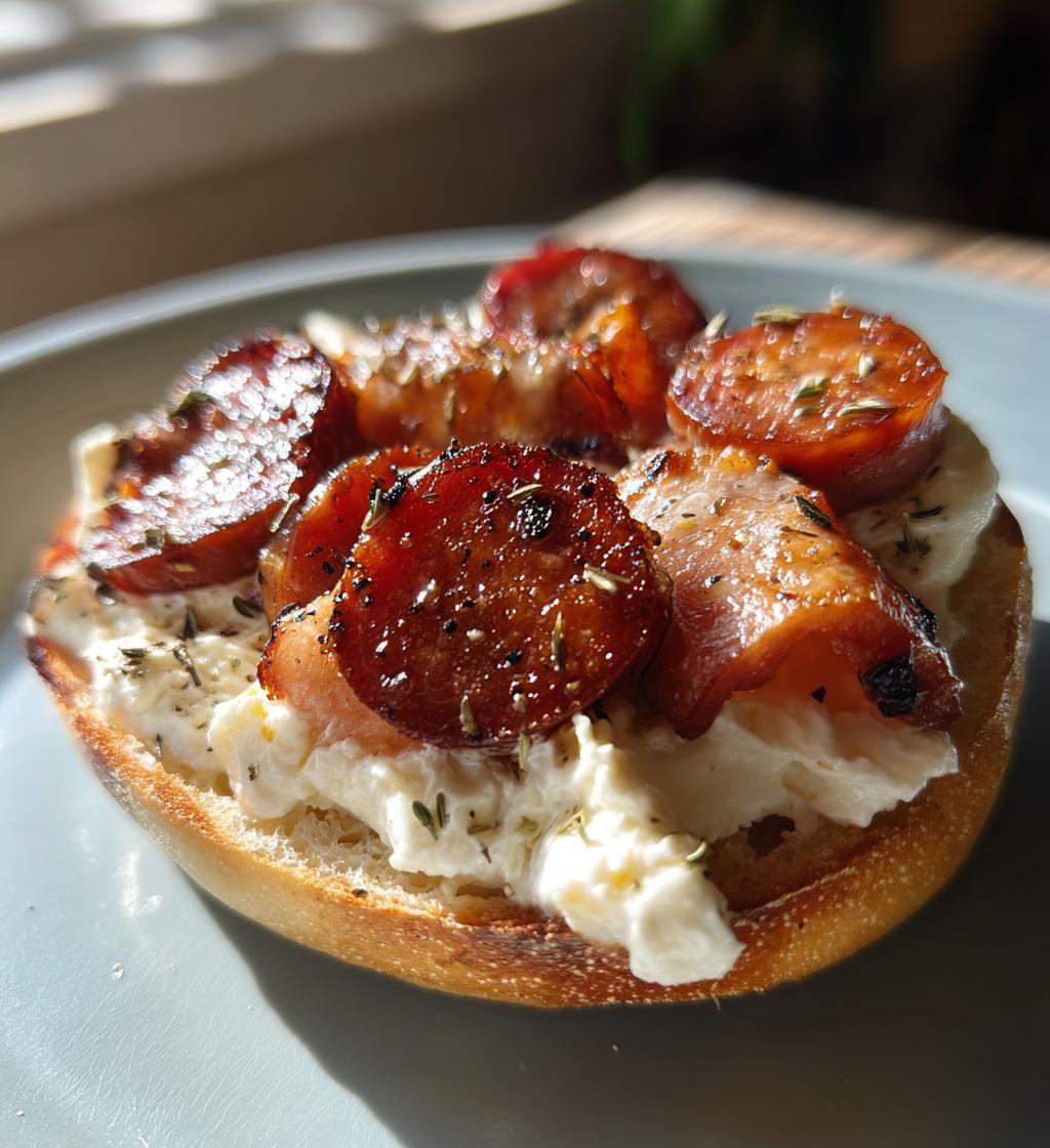 Sujuk Style Halal Sausage Bagel - detail 1