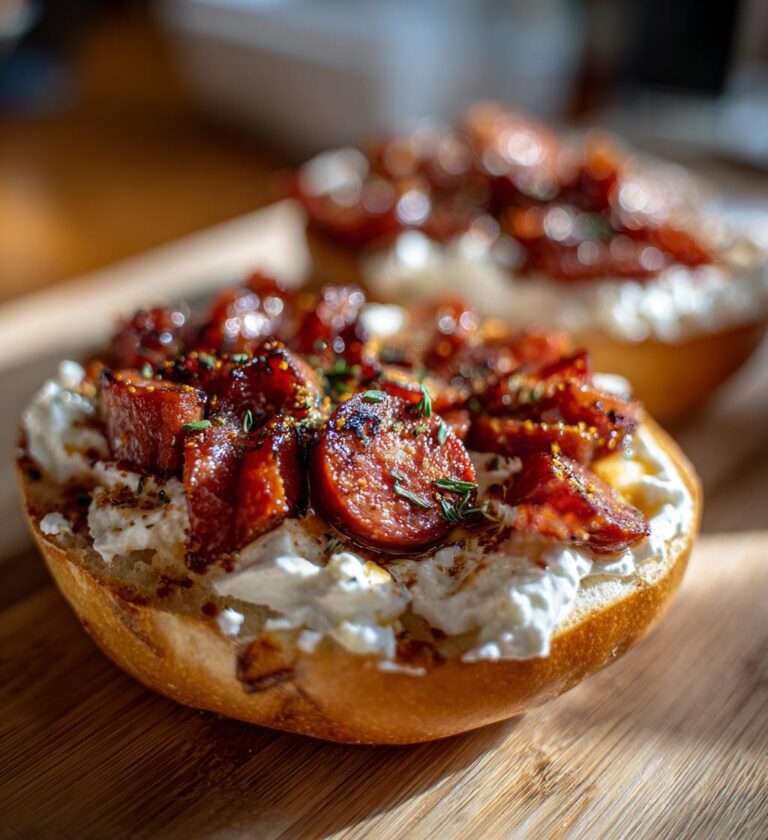 Sujuk Style Halal Sausage Bagel