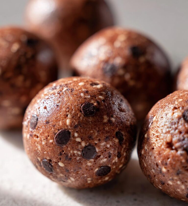 Tahini Chocolate Protein Balls
