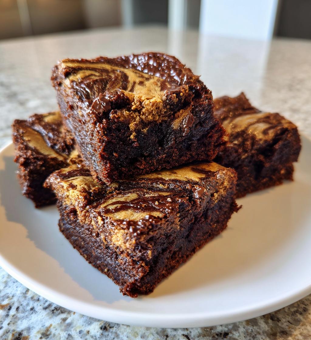 Tahini Chocolate Swirl Brownies - detail 1