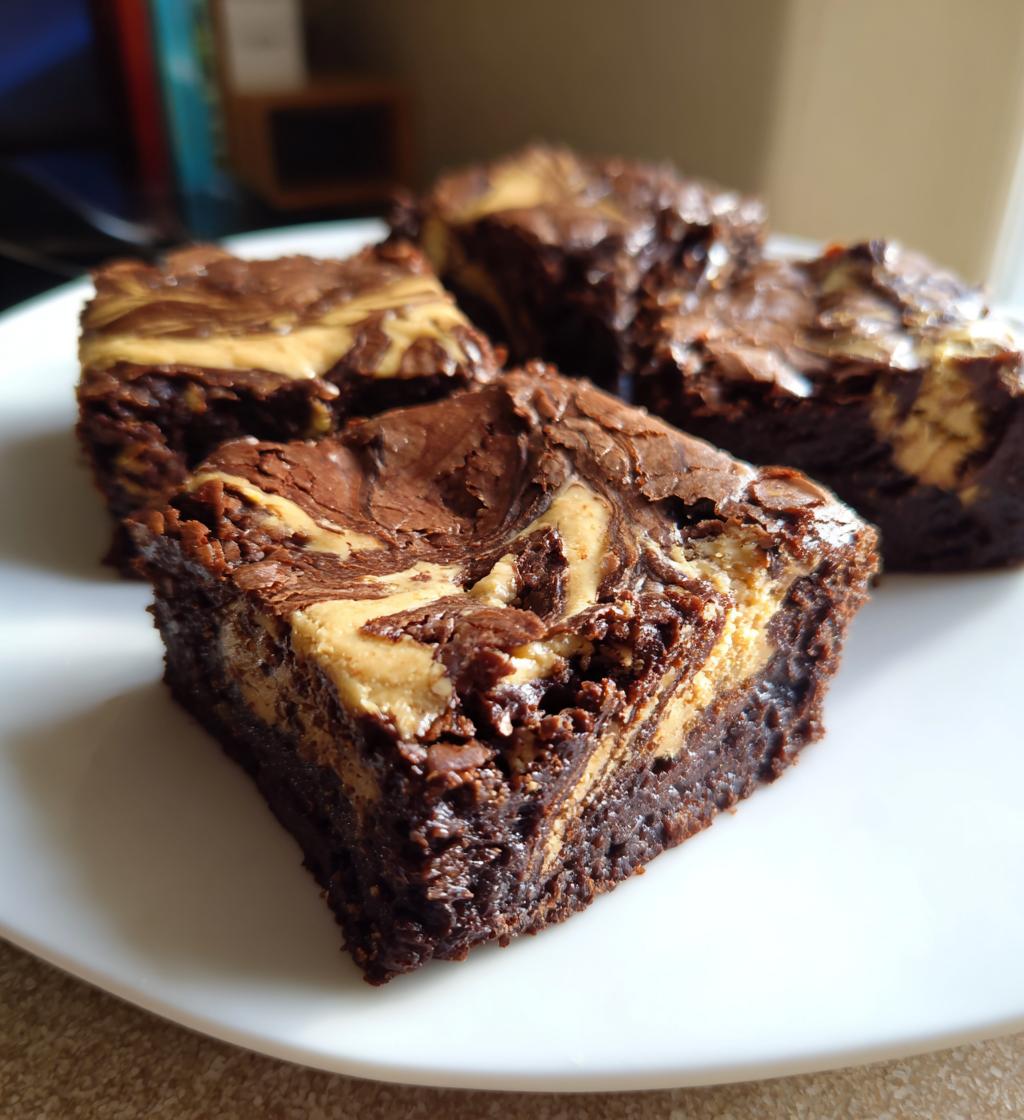 Tahini Chocolate Swirl Brownies