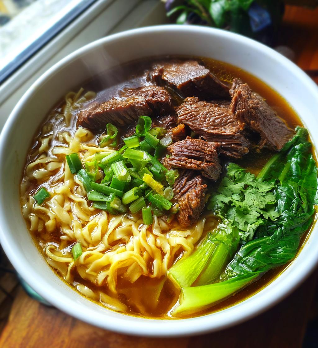 Taiwanese Beef Noodle Soup - detail 1