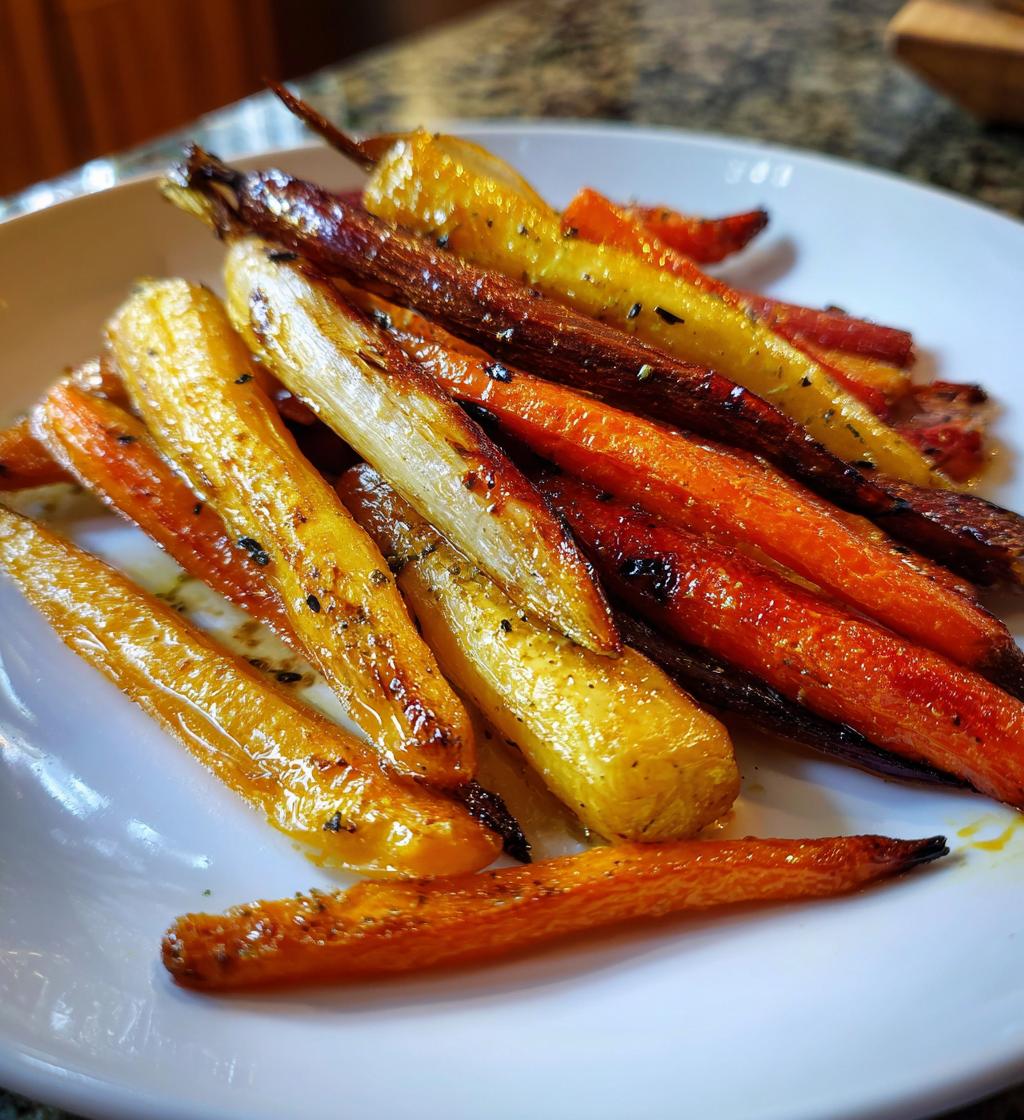 Tallow Roasted Root Vegetables (Carrots and parsnips) - detail 1