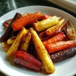Tallow Roasted Root Vegetables (Carrots and parsnips)