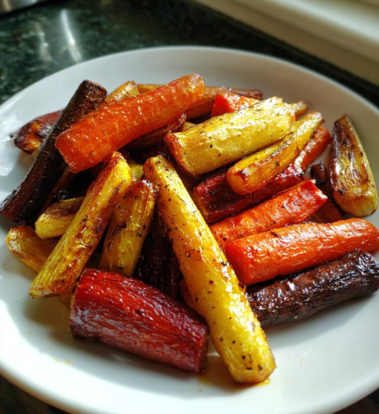 Tallow Roasted Root Vegetables (Carrots and parsnips)