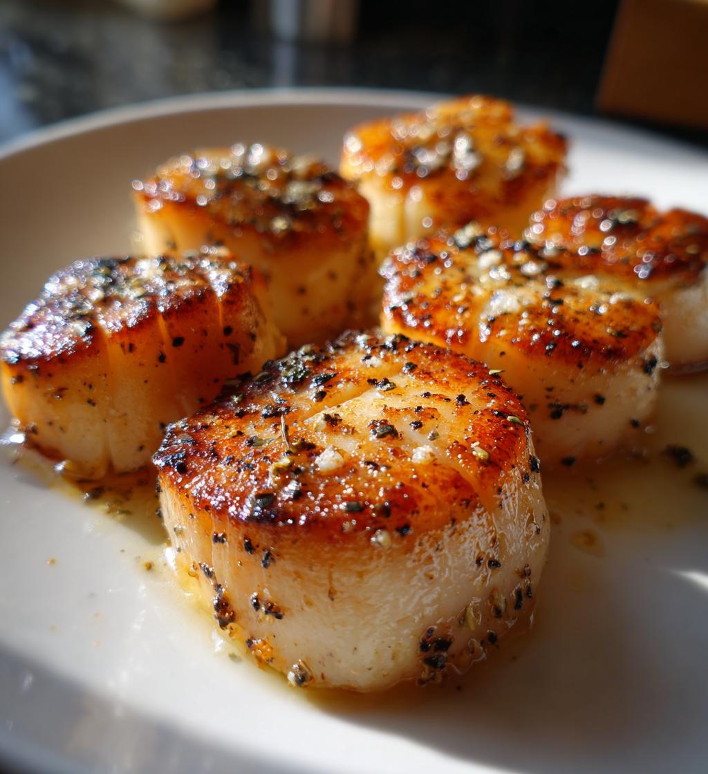 Tallow-Seared Scallops - detail 1