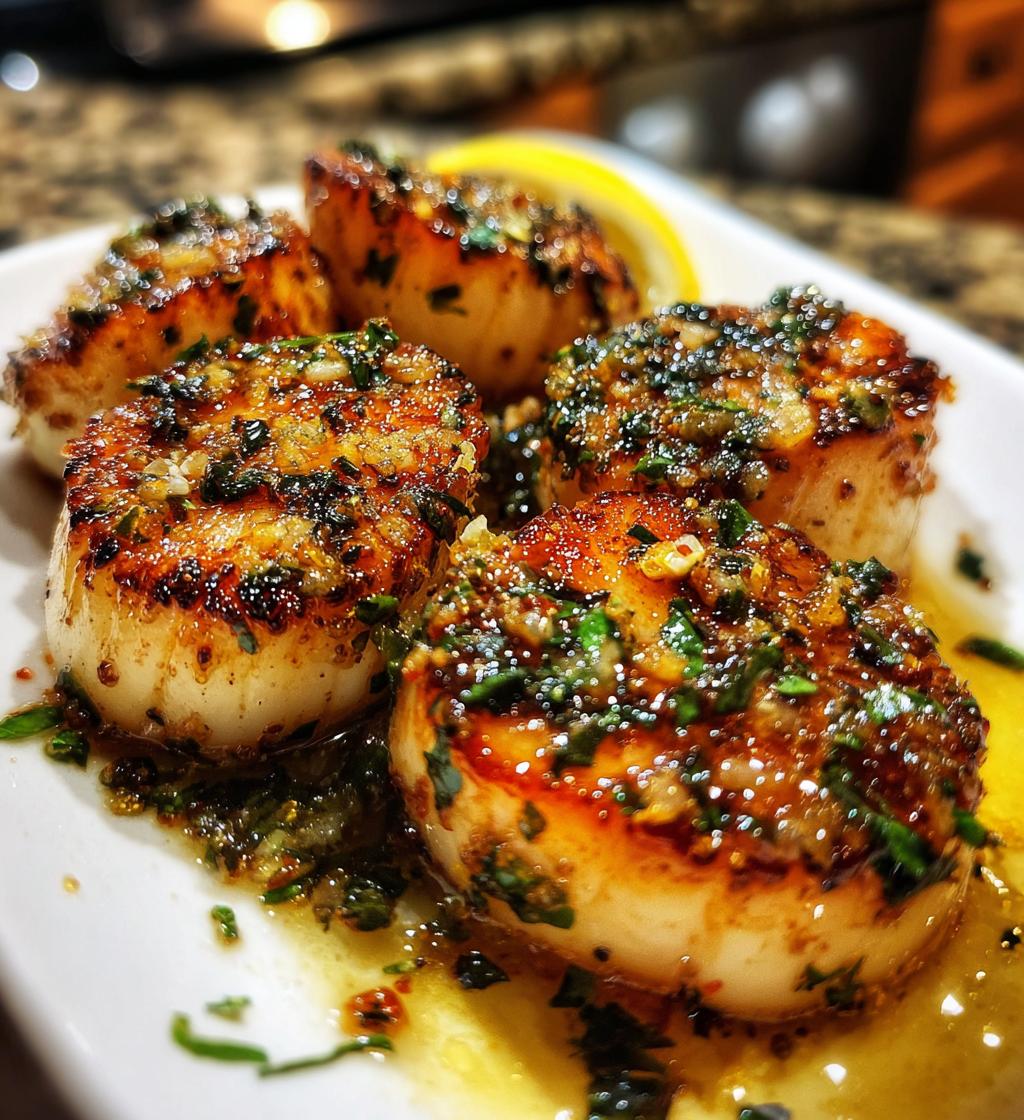 Tallow-Seared Scallops (High-heat sear using beef fat) - detail 1