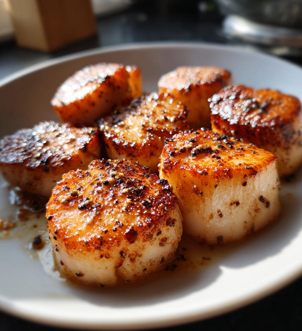 Tallow-Seared Scallops
