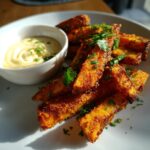 Tandoori Fries with Garlic Sauce