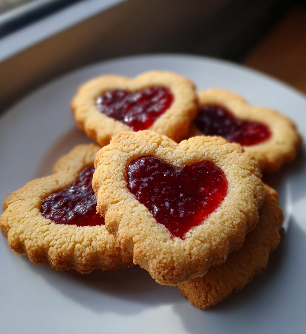 Thumbprint Heart Cookies - detail 1