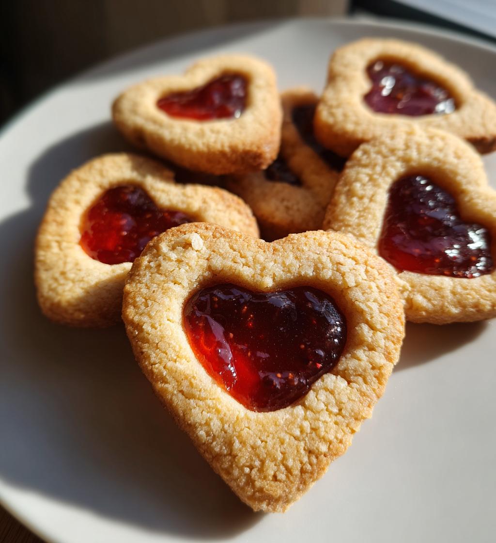Thumbprint Heart Cookies