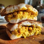 Trini Doubles (Curried Chickpeas on Bara Bread)