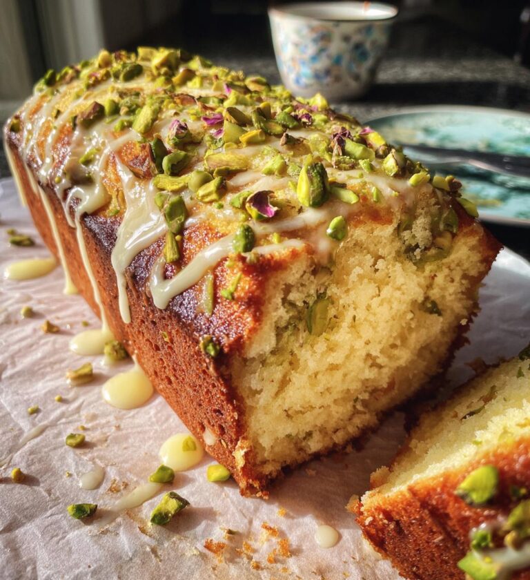 Turkish Milk Cake (Trilece) with Rose Water