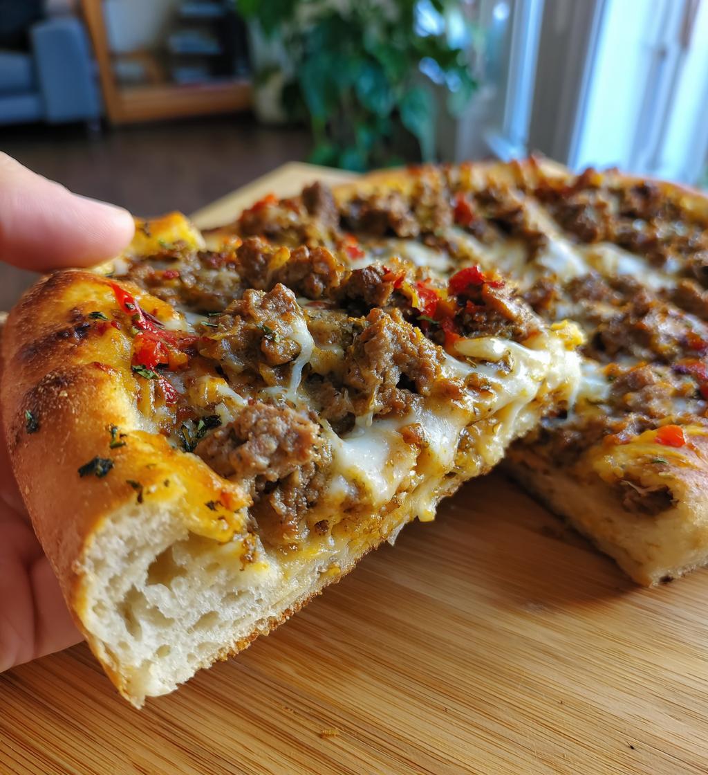 Turkish Pide with Spiced Lamb - detail 1