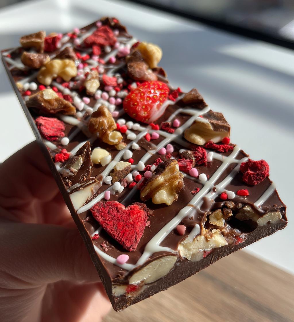 Valentine Chocolate Bark - detail 1