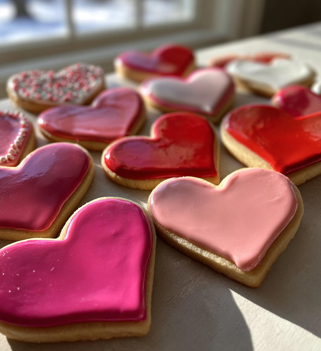 Valentine Heart Cookies - detail 1
