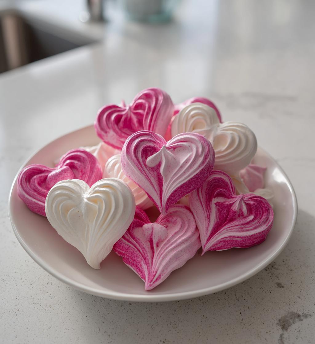 Valentine Meringue Cookies
