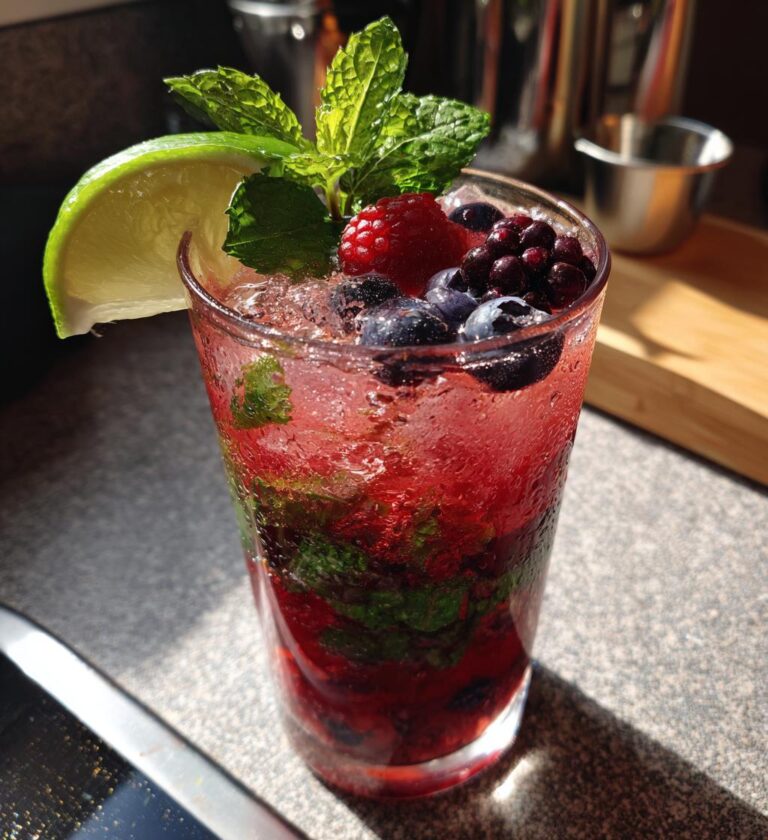 Vimto Mojito (Halal mint & berry mocktail)