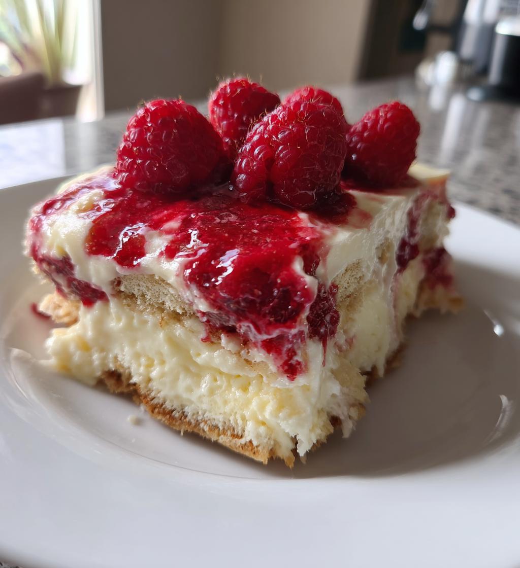 White Chocolate Raspberry Tiramisu - detail 1