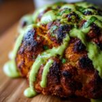 Whole Roasted Cauliflower with Green Tahini