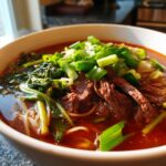 Yukgaejang (Spicy Korean Beef & Scallion Soup)