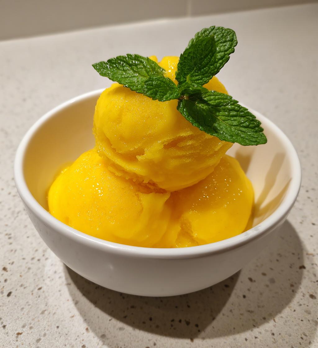 Yuzu Sorbet - detail 1