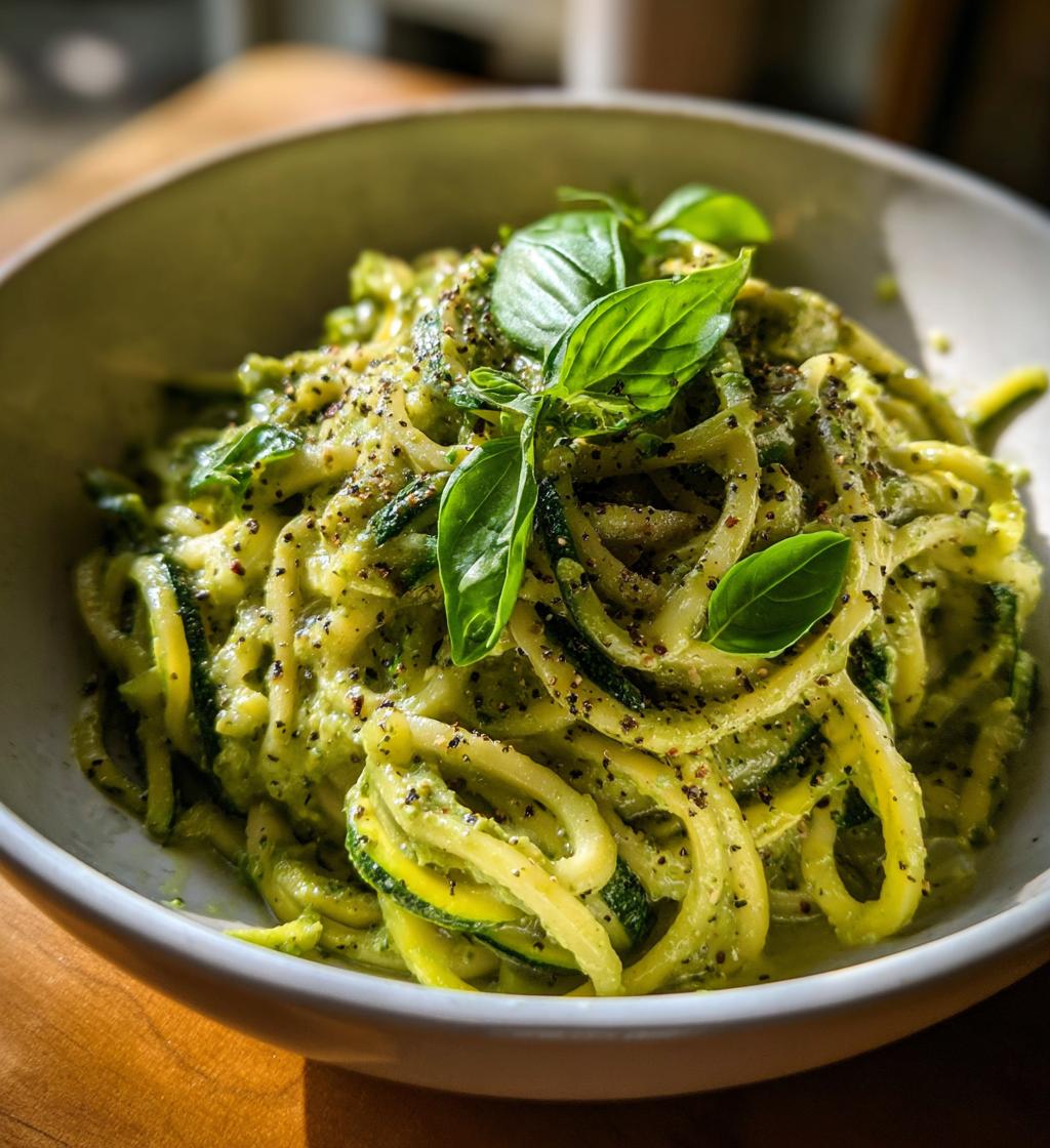 Zucchini Noodles with Avocado Pesto - detail 1