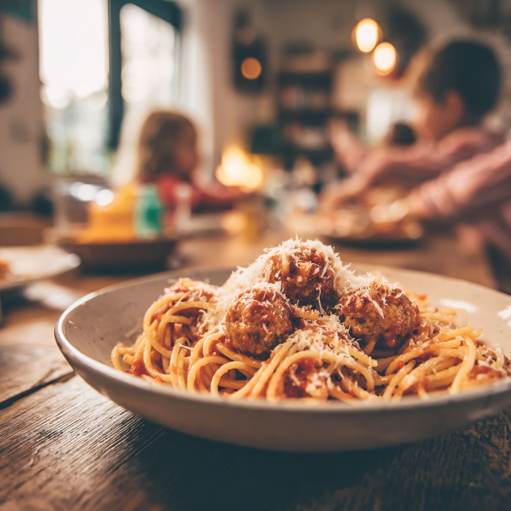 lozik333 Warm inviting family dinner scene focused on high prot ef6b12ca 6f5a 4fae 9c2f 3ca75da92448