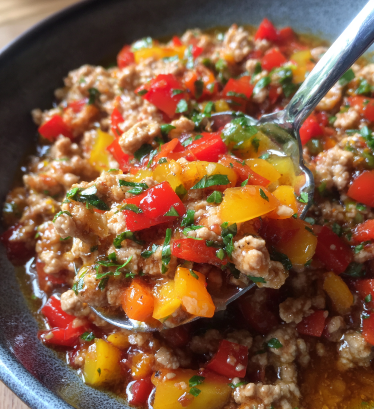 Ground turkey peppers dish: Best 1-pan healthy dinner