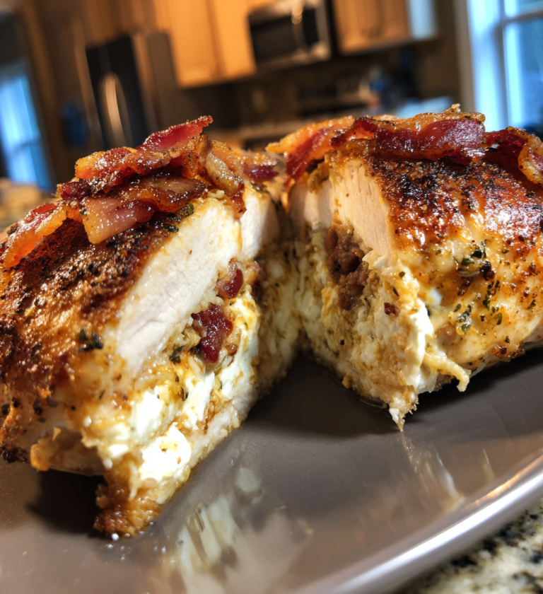 Cream cheese bacon stuffed chicken: 30-min divine meal