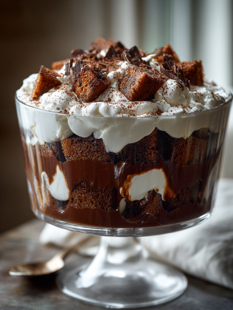 Chocolate Trifle Cake: 4 Divine Layers of Pure Bliss