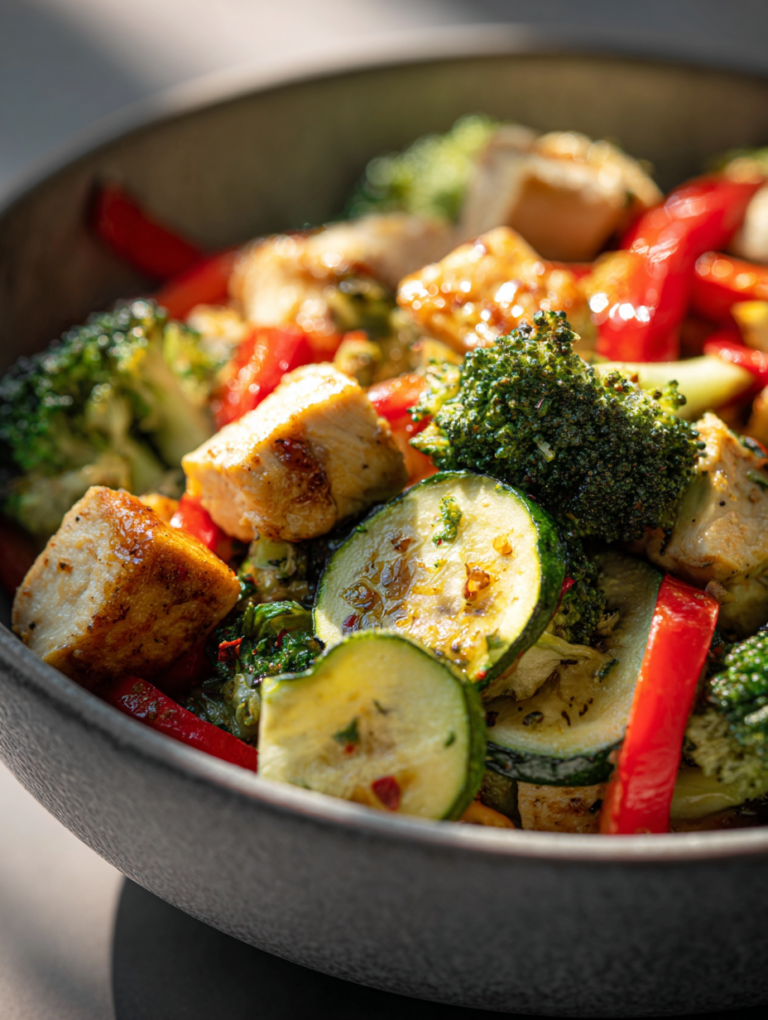 1 Healthy Diabetic-Friendly Chicken Veggie Bowl Recipe