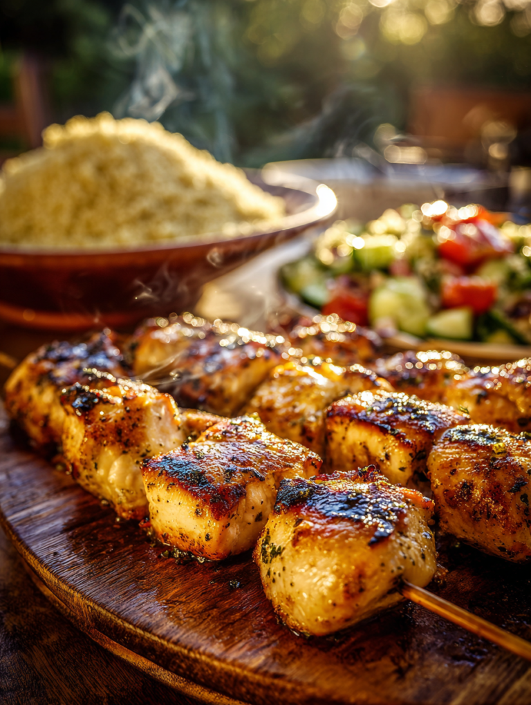 Chicken kabobs on the grill sides: 10 minute easy meal