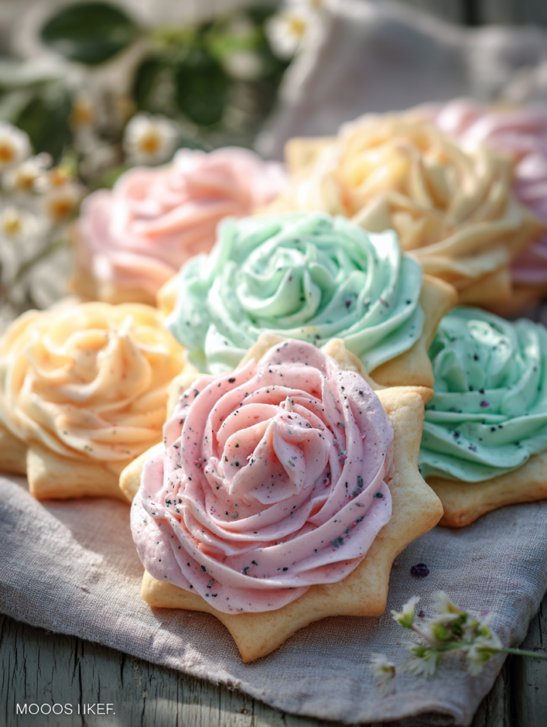 Spring cookies decorated buttercream: 5 amazing steps